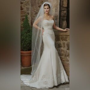 Ivory Satin Bridal Gown